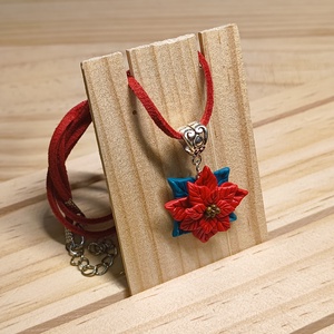 Mikulásvirág medál, nyaklánc - ékszer - nyaklánc - medálos nyaklánc - Meska.hu