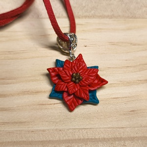 Mikulásvirág medál, nyaklánc - ékszer - nyaklánc - medálos nyaklánc - Meska.hu