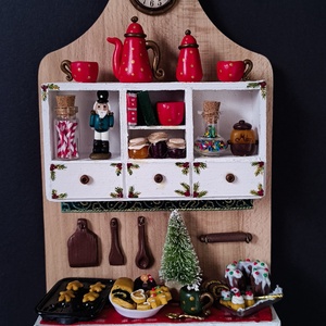 Karácsonyi miniatűr konyha, ünnepi konyha - Meska.hu