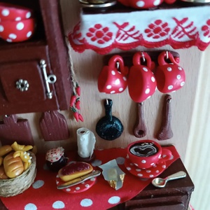 Reggeli a pöttyös konyhában lakásdekor, lakásdekoráció - otthon & életmód - dekoráció - dísztárgy - Meska.hu