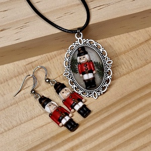 Diótörő ékszerszett, ünnepi, karácsonyi ékszerszett - Meska.hu