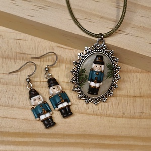 Diótörő ékszerszett, ünnepi, karácsonyi ékszerszett - Meska.hu