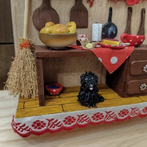 Reggeli a pöttyös konyhában fali dekor, piros pöttyös bögrékkel - otthon & életmód - dekoráció - fali és függő dekoráció - függődísz - Meska.hu