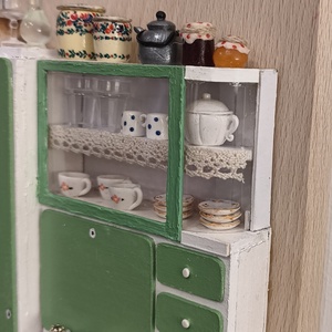 Miniatűr retro konyha - otthon & életmód - dekoráció - dísztárgy - Meska.hu