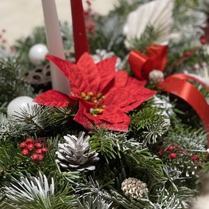 Karácsonyi sírdísz műanyag csónak aljban, tűzött, élőfenyős - otthon & életmód - vallás - temetkezési tárgy - sírdísz, kegyeleti dísz - Meska.hu