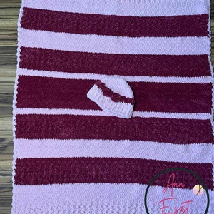 Málnás habcsók babaváró szett. Ajándékozz melegséget, kézzel  készült babatakaró szett - játék & sport - babalátogató ajándékcsomag - Meska.hu