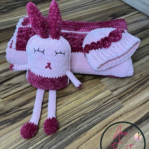 Málnás habcsók babaváró szett. Ajándékozz melegséget, kézzel  készült babatakaró szett - játék & sport - babalátogató ajándékcsomag - Meska.hu