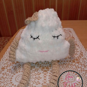 Álomfelhő babatakaró .Puha felhők közé bújni, ennél édesebbet nem is kívánhatnánk egy kisbabának. , Otthon & Életmód, Babaszoba, gyerekszoba, Babatakaró, gyerek pléd, Horgolás, MESKA