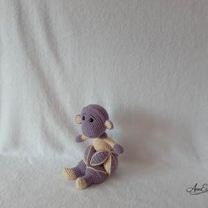 Puzzle horgolt amigurumi -Mákó -fejlesztő játék - Meska.hu