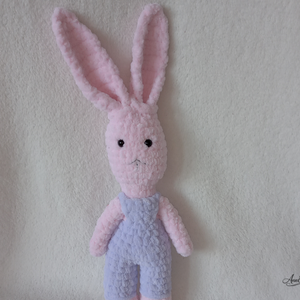 Lara pihe puha nyuszi - baba - mama - baba játékok - szundikendő, alvóka - Meska.hu