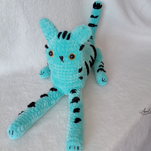 Hupikék cica - baba - mama - baba játékok - szundikendő, alvóka - Meska.hu