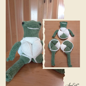 Puzzle horgolt amigurumi -Békuri-fejlesztő játék, Baba - mama, Baba játékok, Mozgásfejlesztő játékok, Horgolás, MESKA