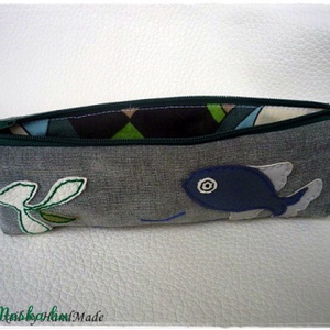 WaterWorld - Halas tolltartó, neszesszer, szemüvegtartó, tarsoly -  - Meska.hu