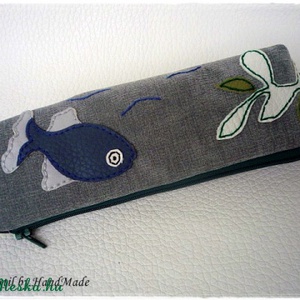 WaterWorld - Halas tolltartó, neszesszer, szemüvegtartó, tarsoly -  - Meska.hu