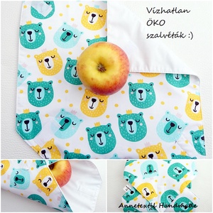 Wrap bag - vízhatlan szalvéta király macik -  - Meska.hu