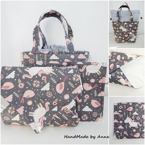 Wrap bag - vízhatlan szalvéta - unikornisok -  - Meska.hu