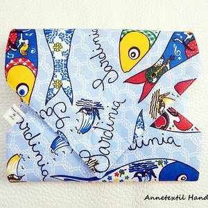 Wrap bag - vízhatlan szalvéta Sardinia - táska & tok - uzsonna- & ebéd tartó - szendvics csomagoló - Meska.hu