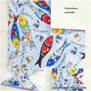 Wrap bag - vízhatlan szalvéta Sardinia - táska & tok - uzsonna- & ebéd tartó - szendvics csomagoló - Meska.hu