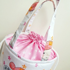 ÖKO Kids bag - tündér csillagokkal uzsonnás táska - táska & tok - uzsonna- & ebéd tartó - Meska.hu