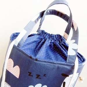 Vízhatlan uzsonnás táska - Picnic bag - bárányos  - táska & tok - uzsonna- & ebéd tartó - Meska.hu