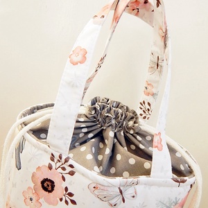 Kids bag  - uzsonnás táska - tavaszi madaras - táska & tok - uzsonna- & ebéd tartó - Meska.hu