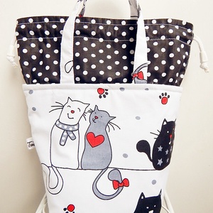 ÖKO Kids bag - cicás uzsonnás táska - táska & tok - uzsonna- & ebéd tartó - Meska.hu
