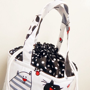 ÖKO Kids bag - cicás uzsonnás táska - táska & tok - uzsonna- & ebéd tartó - Meska.hu