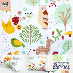 Újraszalvéta, vízhatlan textil szalvéta erdei rókás - táska & tok - uzsonna- & ebéd tartó - szendvics csomagoló - Meska.hu