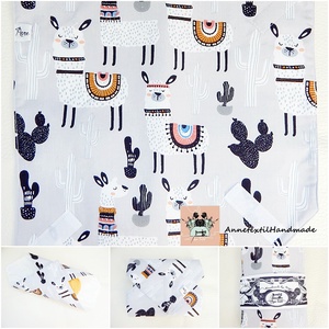 Vízhatlan uzsonnás táska szett - Kids bag set - alpakás, lámás  - ebéd tasak, doboz - ebéd tasak, doboz - Meska.hu