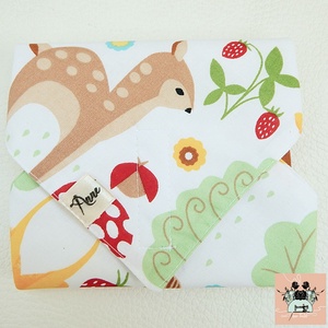 Újraszalvéta, vízhatlan textil szalvéta erdei rókás - táska & tok - uzsonna- & ebéd tartó - szendvics csomagoló - Meska.hu