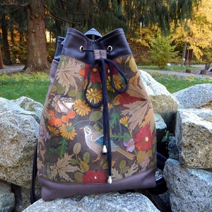 Tisza parton kézzel festett többfunkciós hátizsák - táska & tok - hátizsák - hátizsák - Meska.hu