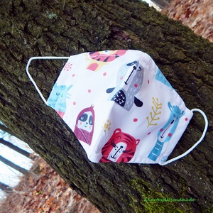 Uzsonnás táska szett szafari állatokkal Kids zero waste csomagolás - táska & tok - uzsonna- & ebéd tartó - ebéd tasak, doboz - Meska.hu