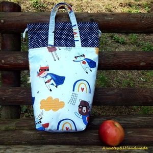 Szuperhős állatok Kids Bag - táska & tok - uzsonna- & ebéd tartó - ebéd tasak, doboz - Meska.hu