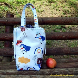 Szuperhős állatok Kids Bag - táska & tok - uzsonna- & ebéd tartó - ebéd tasak, doboz - Meska.hu