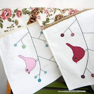 Nyárimádó madaras pachwork párnahuzat szett, Otthon & Lakás, Lakástextil, Párna & Párnahuzat, Varrás, Patchwork, foltvarrás, Meska