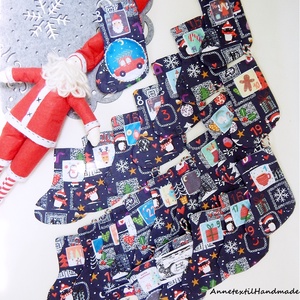 Adventi naptár bélelt csizma szett Calendar 2. - karácsony - adventi díszek - adventi naptár - Meska.hu