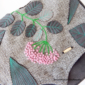 Nyeregfedeles tarisznya, válltáska tavaszi virágos - táska & tok - kézitáska & válltáska - vállon átvethető táska - Meska.hu