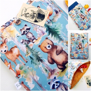  Könyvtok, tablettok, az erdő állatai, vízhatlan , Táska & Tok, Ebook & Tablet tok, Patchwork, foltvarrás, Varrás, MESKA