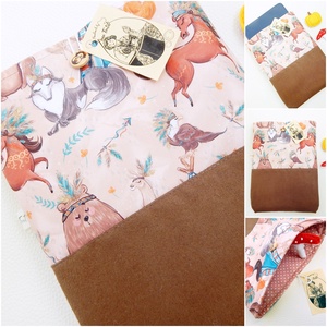  Könyvtok, tablettok, indián állatok velúrral vízhatlan, Táska & Tok, Ebook & Tablet tok, Patchwork, foltvarrás, Varrás, KÉSZLETEN! 

Vízálló, digitálisan nyomtatott designer vízálló szövet anyagból és textilvelúrból kés..., MESKA