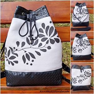 Kalocsai rózsák és tulipánok variálható hátizsák, táska  - Meska.hu