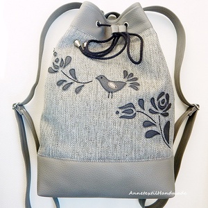 Kalocsai madaras többfunkciós hátizsák - Meska.hu