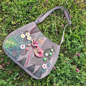 Nagy méretű pakolós válltáska BigBag A tavasz hírnöke - Meska.hu