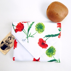 Ökoszalvéta és Újraszalvéta pipacs mintás, a stílusos megoldás - Meska.hu