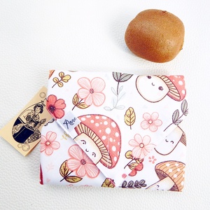 Ökoszalvéta és Újraszalvéta mosolygós gombák mintás, a stílusos megoldás - Meska.hu