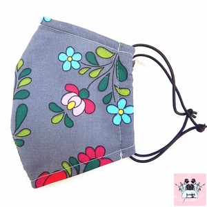 Kalocsai mintás textil arcmaszk orrmerevítővel páros szett - Meska.hu