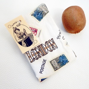 Ökoszalvéta, Újraszalvéta London mintás, a stílusos megoldás - táska & tok - uzsonna- & ebéd tartó - szendvics csomagoló - Meska.hu