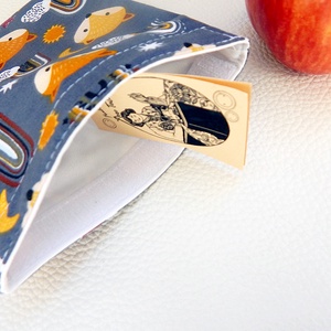 2 részes Kids Bag Szett � Vízhatlan uzsonnás táska és nasi zsák (Rókás/Szivárványos/Pöttyös) - táska & tok - uzsonna- & ebéd tartó - ebéd tasak, doboz - Meska.hu