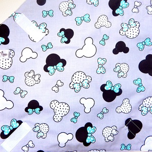Újraszalvéta - Menta Minnie egér  újraszalvéta - Tépőzáras szendvics csomagoló - Vízhatlan textil újraszalvéta lánynak  - táska & tok - uzsonna- & ebéd tartó - szendvics csomagoló - Meska.hu