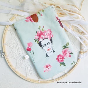  Puha tablettok és ebook tok mentazöld Frida Khalo mintás táska tok tablethez eBookhoz - táska & tok - ebook & tablet tok - Meska.hu