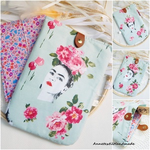  Puha tablettok és ebook tok mentazöld Frida Khalo mintás táska tok tablethez eBookhoz - táska & tok - ebook & tablet tok - Meska.hu